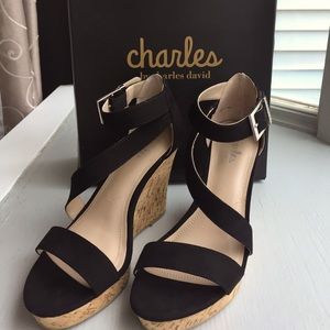 Nice Platform Wedge sandals.Charles David